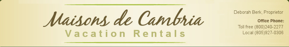 Maisons de Cambria Vacation Rentals
